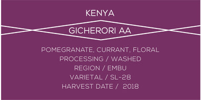 Kenya Gicherori - Case Coffee Roasters