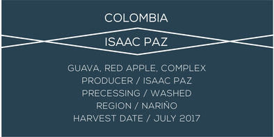 Colombia Isaac Paz - Case Coffee Roasters